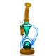 MultiColor Glass Recycler Bong 5mm Dab Rig Glass Water Pipe Glass Bubbler