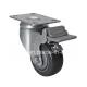 Customization Edl Medium 3 130kg Plate Brake PU Caster Z5723-77 with Brake and Request