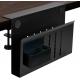 Clamp Mount Under Hanging Desk Organizer for Cable and File Management in Office or School