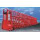Red Electric Automatic Retractable Gate Trackless with Anti-Collision IR Sensor