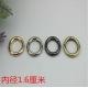 Wholesale gold color handbag hardware zinc alloy 16mm round shape metal spring split ring