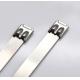 SS 304 Double Locking Type Stainless Steel Cable Ties 0.3mm Thickness