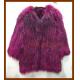 knitted Fox fur coat -R125#