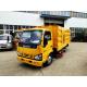 ISUZU 4*2 Road Road Washing Truck , Cleaning Tank Truck With 4cbm Water 5cbm Dust