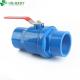 2PCS Blue Control Ball Valves for Irrigation Field Industrial Plastic Water Valve