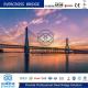 High Stiffness Composite Beam Bridge Customized Truss Steel Bridge