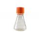 125ml Types Of Polycarbonate Plastic Erlenmeyer Flask Vent Cap Lab Use