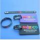 Custom Advertising Logo Visit Mexico Travel Souvenir Wristband and Luggage Tag In Soft PVC Material