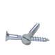Zinc Plated Steel Slotted Flat Head Wood Screws Slotted Furniture Tapping Screws