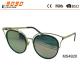 Hollow out metal sunglasses with 100% UV protection lens, suitable for men and women
