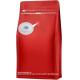 Flat Bottom Pouch with Air Release Valve and Reusable Side Zipper Kraft Paper Coffee Bag