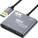 USB3.0 HDMI Video Capture Device 4K 1080P USB Audio Capture Card DSLR Camcorder 82g