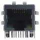 10/100 Base-TX RJ45 1x1 Tab-DOWN with LEDs 8-pin (J0 series) integrated magnetics connector (ICM) J0011D21BNL