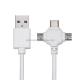 0.5m USB 2.0 Quick Charge USB Data Cable 3 In 1 Usb Charging Cable