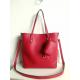 Fashion ladies handbag shoulder bag red colour with small purse onside for women
