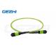 12 Core MPO Female Trunk Cable MM OM5 3.0MM Lime Green LSZH Polarity A/B