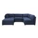 Breathable Corner Modular Sofa , Anti Fading U Shaped Modular Sectional