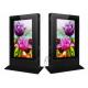 2800W Outdoor LCD Digital Signage 55 Multimedia Advertising Machine With Trash Can