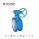 PTFE Double Flanged Butterfly Valve , Anticorrosion 4 Inch Butterfly Valve For PVC