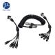 7 Pin Male To Female  IP67 Trailer Truck Video Backup Camera Cable