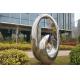 Polished Contemporary 2.0m Height Abstract Metal Outdoor Sculpture
