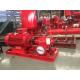 Electrical Fire Fighting Pump System / Bronze Impeller End Suction Fire Pump