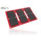 Portable Solar Charger Bag 4 Fold Red Color Mobile Photovoltaic Charging Device