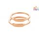 1.5mm Thickness Openable Flat Top Personalized Jewelry Ring