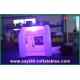 Inflatable Game Party 210D Polyester Cloth Inflatable Money Booth LED White For Party