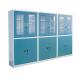 Custom Computer Lab Furniture Steel Chemical Cabinet With Grey / Blue