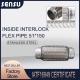 51*150mm Wire Braid Flexible Automotive Exhaust Pipe Inside Interlock