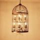 Restaurant Bar Personality Creative Bird Cage Chandelier Industrial Hanging Lamps