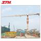 ZTT156 Flattop Tower Crane 8t Capacity 65m Jib Length 1.3t Tip Load With Inclined Ladder Design
