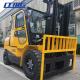 Japan Engine Counterbalance Forklift Truck With Cabin 1070mm Fork Length