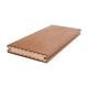 Brown Covered Elastic Plastic and PVC Core Inside Garden Solid Grooved Composite Flooring for Outdoor Balcony