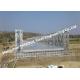 Suspension Portable Deck Truss Bridge Hot Dip Galvanized Or Painted Corrosion Resistant