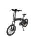 Durable Fold Up Electric Bike Black Color Fat Tire Chain Wheel Steel Material 52T * 170mm