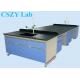 Cheap Price Professional School Lab Furniture Island Bench With PP sink