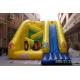 Yellow Plato Inflatable Animal Obstacle Slide 0.55mm PVC Tarpaulin With Digital Printing