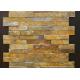 Yellow And Gray Slate Culture Stone Veneer For Flast Wall Cladding Decor