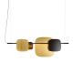 Square Geometric Splicing LED Pendant Light Modern Iron Spray Paint