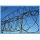 Razor Wire Fence Used with Barbed Wire Together for High Security Fencing
