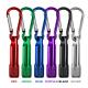 Carabiner LED Emergency Flashlight 1 Mode Metal Material Cell Botton Battery Type