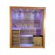 220V Hemlock Steam Sauna Room With Touch Screen Control Panel