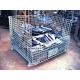 Folding Stackable Transit Equipment Steel Pallet Cages With U Shaped