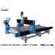 Blue Color Desktop CNC Milling Machine With Protective Cover On X Y Axis Rails