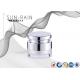 Double wall Plastic Cosmetic Jars for cream  PMMA outer cap PE disc jars SR-23A5