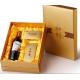 luxurious lid and base tea and wine packaging box with shoulder  high end velvet tray tea box