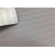 Custom Polyester Faux Leather , 1.0 Mm Light Grey Pvc Leather Fabric Fire Resistance
