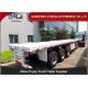 Mechanical Suspension Flatbed Container Trailer 3 * 13 Tons FUWA / BPW Axle